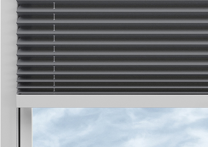 Solaris, Lupa Grey - Stick Fit Pleated Blind - Image 11